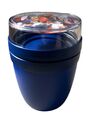 MEPAL Ellipse Mini-Lunchpot Müslibecher Joghurtbecher Kunststoff Blau 300 ml