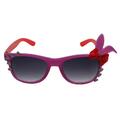 FREAK SCENE Kinder Sonnenbrille mit Herzen lila und rot