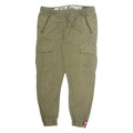 ALPHA INDUSTRIES Cargo Herren Hose Grün Regular Tapered W34 L27