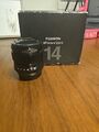 Fujinon XF 14mm F2.8 R Autofocus Aspherical Fuji Prime Lens Boxed F&R Cap & Hood