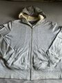 Sweatjacke  - Hilfiger Hellgrau mit Fell innen Gr.L 