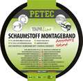 Petec 87200 Schaumstoff-Montageband schwarz 10mx19mmx1mm doppelseitig klebend