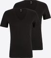 2er-Pack G-STAR RAW Basic V-Neck T-Shirts Herren – Größe S – Schwarz