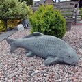 Steinfigur Stein Großer Japan  Koi Fisch Garten Teich Außenbereich  Frostsicher