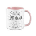 Tasse mit Spruch "Glück ist ..." Kaffeetasse Mug Geschenk Oma Mama Freundin