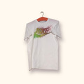 Nike T-Shirt Baumwolle Lila/Weiß XS