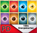 Pokemon Karten ENERGIE 100 Stück SAMMLUNG DEUTSCH TOP Zustand Gemischte Auswahl