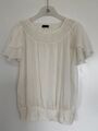 Vero Moda Sommer Bluse/Top Gr. 36-38 S/M Oversize Cremeweiß