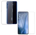 HANDY SCHUTZ HÜLLE TPU + DISPLAY GLASFOLIE SCHUTZGLAS Für OPPO RENO 2Z / 2F 9H