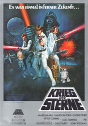 Krieg der Sterne STAR WARS ORIGINAL A0 Kinoplakat Harrison Ford / Mark Hamill