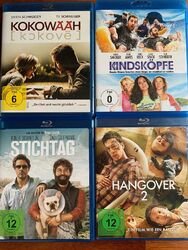 Blu Ray 4 Pack Fun Comedy Hangover 2 STICHTAG Kokowääh Til Schweiger KINDSKÖPFE