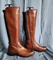 Caprice Langschaftstiefel Braun Leder Gr. 6/39 Weitschaft