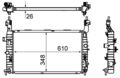 MAHLE Kühler, Motorkühlung CR 833 000S für OPEL