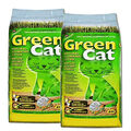 2x40L Natur-Katzenklumpstreu Grain GreenCat`s Power Öko-Plus Best Katzenstreu