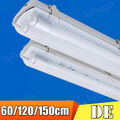 SET LED Feuchtraumleuchte Wannenleuchte IP65 + T8 LED G13 Bürolampe 60/120/150cm