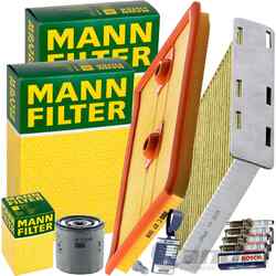 MANN FILTER INSPEKTIONSPAKET passend für 1.2+1.4 TSI VW CADDY 4 GOLF 6 YETI 5L