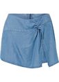 Shorts in Rockoptik aus Lyocell  Gr. 36 Hellblau Damenshorts Bermuda Neu