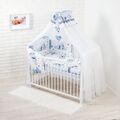 13 Teiliges Babybett Kinderbett Gitterbett Bettwäsche komplett Set mit Matratze