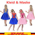 Mädchen Spidergirl Kostüm Dress Up Superheld Spider-Man Fancy Kleid Cosplay DHL