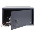 HMF 49204-11 Safe Tresor mit Schlüssel, Möbeltresor Laptop und Ordner, Anthrazit