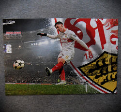  Poster Angelo Stiller - VfB Stuttgart - Größe 42 cm x 28 cm #