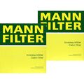 2x Original MANN-FILTER Innenraumluft Pollenfilter Innenraumfilter CUK 2949 