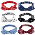 Kaninchen-Haarband Bandana Kopfbedeckung Damen Geknotetes Ohr-Stirnband 丷