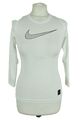 NIKE Pro weißes Sportoberteil Gr. S Jungen Dri-Fit Pullover Langarmshirt 