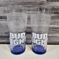 Bud Light Glas Pint Gläser x 2 Glas Bud Light Gläser Budweiser Electric Blue