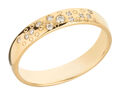 Damenring Goldring 375 Gold 0,08ct Diamant Brillant Sternenhimmel Verlobungsring