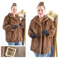 A4703 ECHT NERZ JACKE PELZ PELZJACKE NERZMANTEL - REAL SAGA MINK FUR JACKET