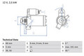 BOSCH Anlasser Starter 0 986 022 020 +136.22€ Pfand für BMW 5er F10 Touring F11