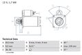 Anlasser Starter BOSCH 0 986 025 660 +67.25€ Pfand für ALFA 159 ASTRA FIAT 156 2