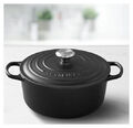 Le Creuset Signature Bräter 28 cm rund schwarz, Emaille dunkel