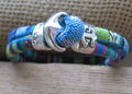 Ethno Armband blau bunt Herren Damen Surferschmuck Unisex Anker Surferarmband