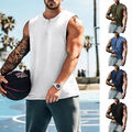 Ärmelloses Workout-Tanktop Für Herren Fitnessstudio-Tanktop Bodybuilding- C8