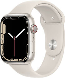 Apple Watch Series 7 LTE Smartwatch - 45mm Aluminium Weiß "Gratis Versand"!!! Händler - Rechnung - Versand gratis - Neuwertig !!!