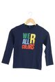 UNITED COLORS OF BENETTON Langarmshirt Gr. 128 Blau Kinder