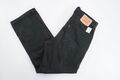 Levi's 751 Herren Jeans W33 L27 33/27 schwarz uni gerade Denim G140