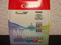 Original Canon Multipack CLI-521 Tintenpatronen (Cyan/Magenta/Yellow) 2934B010