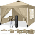 DE Wasserdicht Pavillon Faltpavillon 3x3m/3x4,5m/3x6m/3x9m UV-Schutz Gartenzelt