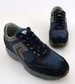 Sneaker Geox Respira Junior Schnürer Halbschuhe Leder grau blau Gr. 36