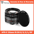 TTArtisan APS-C 35mm F0.95 Manual Focus Prime Lens for Sony E Mount Fujifilm X 