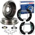 BOSCH BREMSBACKEN KIT+BREMSTROMMELN passend für RENAULT CLIO 2 THALIA LOGAN