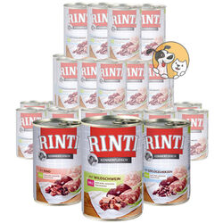 Rinti Kennerfleisch Nassfutter 400g | 30 Dosen Mix | 6 verschiedene Sorten