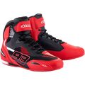 Alpinestars Motorrad Schuhe Gr. 11,5 Austin Knitted MM93 gestrickt rot-schwarz