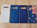 4 x Cover: Samsung Galaxy S10 LED Cover Case Hülle EF-KG973 Weiß + Australia ...