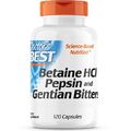 Doctor's Best, Betaine HCl Pepsin and Gentian Bitters, 120 Kapseln 