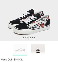 Vans Schuhe OLD SKOOL Kinder Schuh Sportbekleidung Turnschuhe Trainer Größe 1,5 CHI