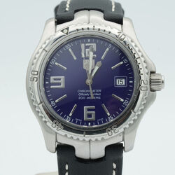 TAG HEUER LINK HERREN UHR AUTOMATIK WT5112 38MM  ARMBANDUHR TH123 BLAU